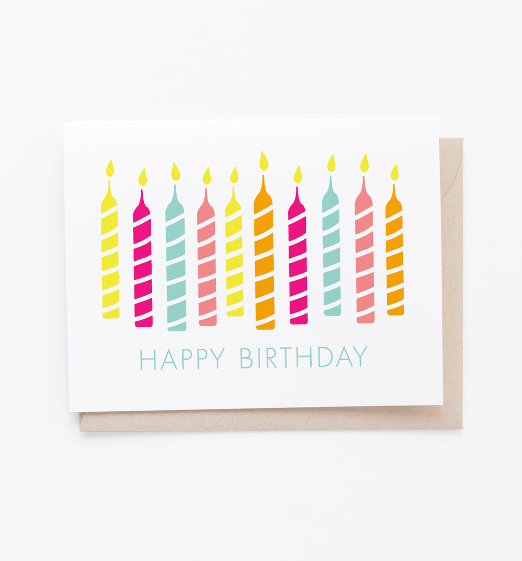 Birthday Candles Card from Graphic Anthology